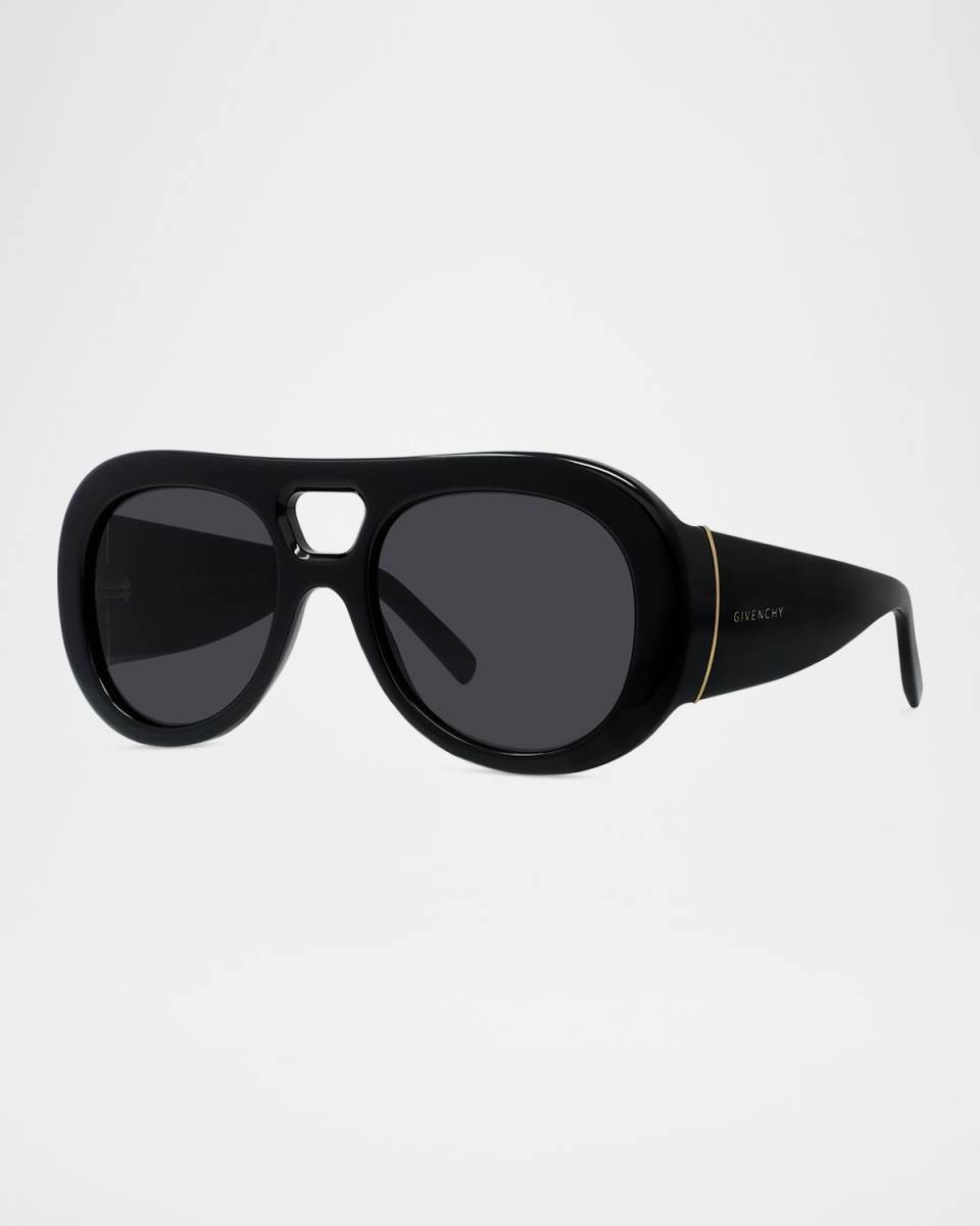 Bold Acetate Round Sunglasses